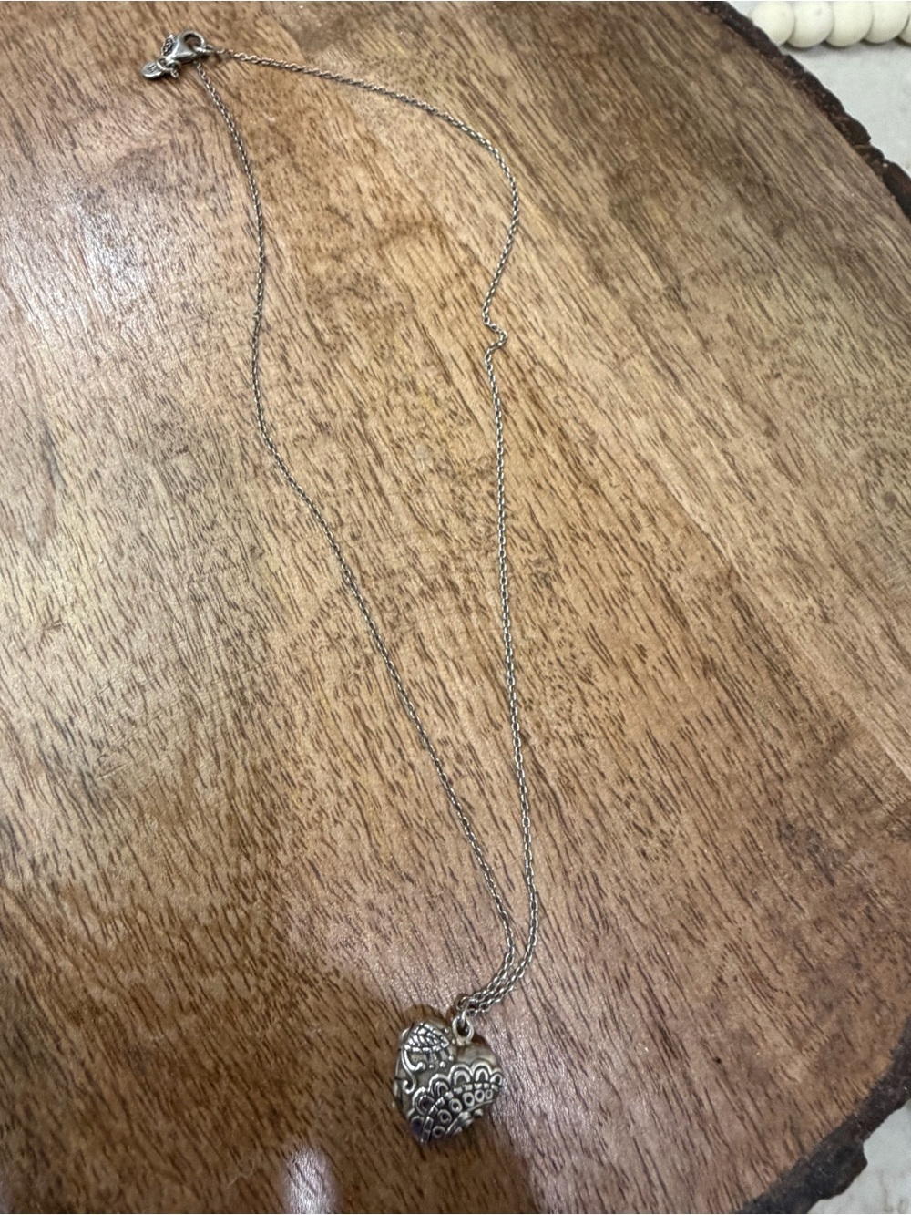 Silpada Sterling Silver Heart Pendant Necklace retired.